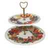 Best Due Piani Le Primizie Porcellana Con Asta In Metallo Brandani | 52683 Tavola