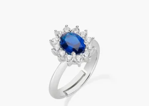 Hot Anello Adattabile Royal Lady Zircone Blu | ANLDGBBBL2 Donna Gioielli Moda Donna