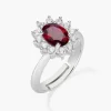 Sale Anello Adattabile Royal Lady Zircone Rubino | ANLDGBBR2 Donna Gioielli Moda Donna