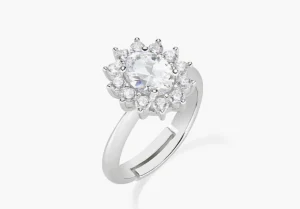 New Anello Adattabile Royal Lady Zircone Bianco | ANLDGBBB2 Donna Gioielli Moda Donna