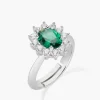 Online Anello Adattabile Royal Lady Zircone Verde |  ANLDGBBVE3 Donna Gioielli Moda Donna