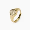 Clearance Anello Chevalier In Argento Placcato Oro Gioielli | 523424 Donna Gioielli Moda Donna