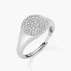 Best Anello Chevalier Regolabile Con Zirconi Bianchi | RCHBBZ1 Donna Gioielli Moda Donna