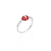 Sale Anello Coccinella In Argento E Zirconi Gioielli | RLABSRZ-18 Donna Gioielli Moda Donna