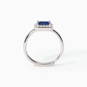 Best Anello Con Zaffiro Taglio Baguette Gioielli | 523337 Donna Gioielli Moda Donna