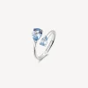 Clearance Anello Con Zirconi Light Blue Gioielli Fancy | FCL113 Donna Gioielli Moda Donna