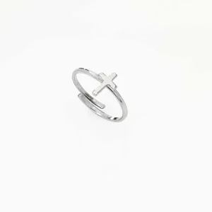 New Anello Croce Donna Gioielli Prega Ama | AFCB Donna Gioielli Moda Donna