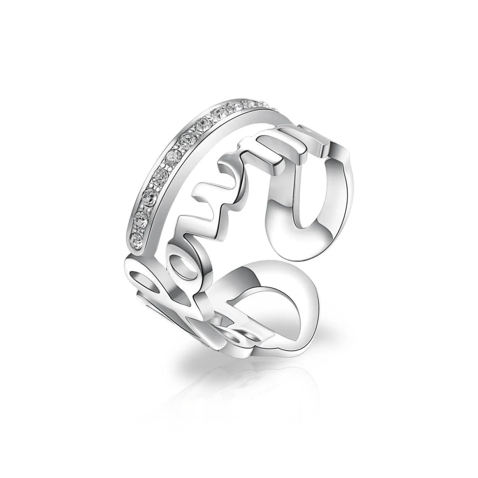 anello_donna_in_acciaio_g_0-4.webp Clearance Anello Donna In Acciaio Gioielli Script (10) | BRP33A. Donna Gioielli Moda Donna