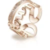 Sale Anello Donna In Acciaio Gioielli Script (14) | BRP34B Donna Gioielli Moda Donna