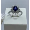 Clearance Anello Donna In Oro Bianco Diamanti E Zaffiro Gioielli E Delucchi | AA 031717 ZF Donna Gioielli Donna