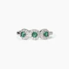 Hot Anello In Argento Con Smeraldi Sintetici Gioielli | 523369 Donna Gioielli Moda Donna