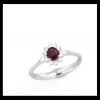Outlet Anello In Oro Bianco Con Rubino E Brillantini | R79CC074/RB020-14 Donna Gioielli Donna