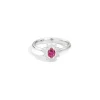 Hot Anello In Oro Bianco Diamanti E Rubino Gioielli Camelia | R77CC001/RB-16 Donna Gioielli Donna