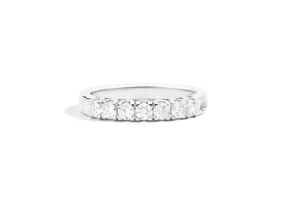 Sale Anello In Oro Bianco E Diamanti 7 Pietre Gioielli Mariateresa | R30MZ315/025-14 Donna Gioielli Donna