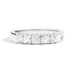 New Anello In Oro Bianco E Diamanti 5 Pietre Gioielli Mariateresa | R30MZ265/080-14 Donna Gioielli Donna