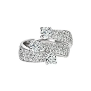 Outlet Anello In Oro Bianco E Diamanti Gioielli | R02TP677/134VS Donna Gioielli Donna