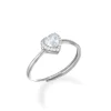 Fashion Anello Regolabile Con Cuore Zircone Bianco | RTICSBBZ2 Donna Gioielli Moda Donna