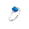 Discount Anello regolabile Princess Con Zirconi Blu E Bianchi | RBABBBLZ3 Donna Gioielli Moda Donna