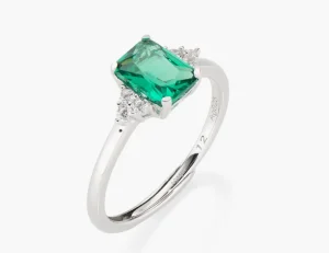 Sale Anello regolabile Princess Con Zirconi Verdi E Bianchi | RBABBVZ2 Donna Gioielli Moda Donna