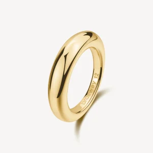 Online Anello Sigillo In Acciaio Dorato Essential | BNL126 Donna Gioielli Moda Donna