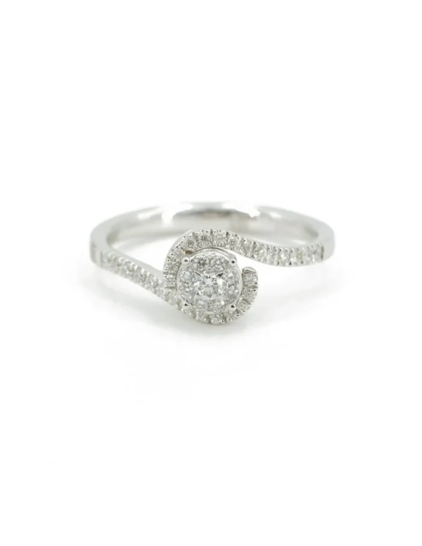 Hot Anello Solitario Delucchi in oro bianco, Cod.Aa0306090s. Donna Gioielli Donna | Idee Regalo