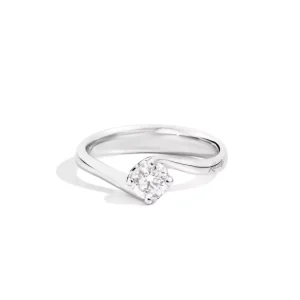 Hot Anello Solitario In Oro Bianco E Diamanti Gioielli Anniversary | R01SO195/036-14 Donna Gioielli Donna