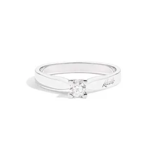 Hot Anello Solitario In Oro Bianco E Diamanti Gioielli Maria Teresa | R30SO265/014-13 Donna Gioielli Donna