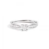 New Anello Solitario Oro Bianco E Diamanti Gioielli Maria Teresa | R30SP265/045VS-14 Donna Gioielli Donna