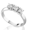 Best Anello Trilogy in oro bianco e diamanti cod.ANT44 da Ct.0,09 a 0,68 Donna Gioielli Donna