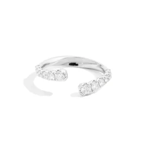 Clearance Anello Veretta In Oro Bianco E Diamanti Naturali Anniversary | R01FN009/066 Donna Gioielli Donna