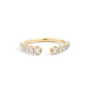 New Anello Veretta In Oro Giallo E Diamanti Naturali Gioielli Anniversary | R01FN008/G066 Donna Gioielli Donna