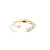 Clearance Anello Veretta In Oro Giallo E Diamanti Naturali Anniversary | R01FN007/G044 Donna Gioielli Donna