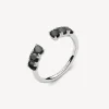 Discount Anello Zirconia Neri Gioielli Fancy | FMB11 Donna Gioielli Moda Donna
