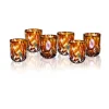 Outlet Pavone Ambra Set 6 Pezzi In Vetro Brandani | 51374 Speciale Vetro