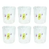 Online Pavone Bianco Set 6 Pezzi In Vetro Brandani | 51373 Speciale Vetro