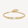 New Bracciale A Sfera In Acciaio Dorato E Perle Di Conchiglia Brosway | BPC14 Donna Gioielli Moda Donna