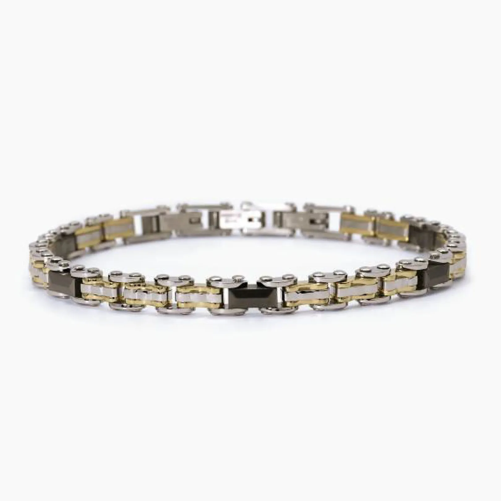 bracciale_acciaio_e_pvd_g_0-1.webp Sale Bracciale Acciaio E Pvd Gioielli 2Jewels | 232357 Uomo Gioielli Moda Uomo
