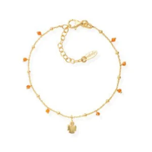 New Bracciale Con Angelo Bombato | BRANGA3 Donna Gioielli Moda Donna