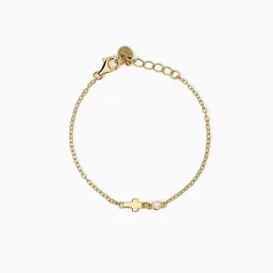 Clearance Bracciale Bambina Con Croce E Zircone Gioielli | 533867 Gioielli Moda Bimbi