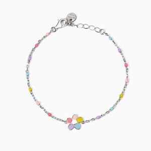 Outlet Bracciale Bambina Con Fiorellino Smaltato Gioielli | 533935 Gioielli Moda Bimbi