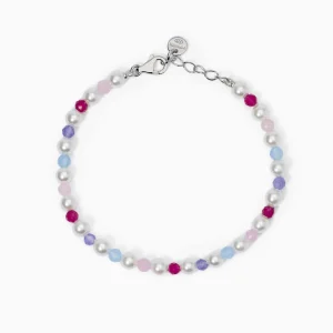 Sale Bracciale Bambina Con Giada E Perle Gioielli | 533877 Gioielli Moda Bimbi