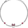 Discount Bracciale Bambina Minnie Con Zirconi Fucsia Gioielli | B600588RPL-B.CS Gioielli Moda Bimbi
