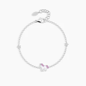 Online Bracciale Bimba Con Ciondolo Unicorno Magico Gioielli | 533397 Gioielli Moda Bimbi