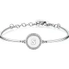 Outlet Bracciale Chakra Iniziale S: Istinto,Passionalità,Onestà | BHK142 Donna Gioielli Moda Donna