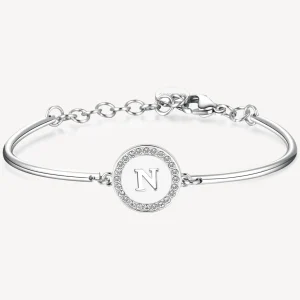 New Bracciale Chakra Iniziale N: Sensualità,Pazienza,Condivisione | BHK137 Donna Gioielli Moda Donna