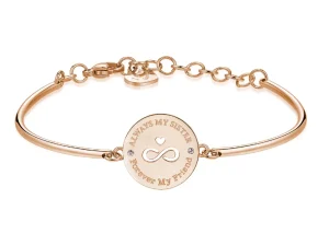 Sale Bracciale Chakra Pvd Oro Rosa Infinito | BHK272 Donna Gioielli Moda Donna
