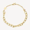 Fashion Bracciale Catena Acciaio Essential Rifinitura Dorata Brosway | BNL052 Donna Gioielli Moda Donna