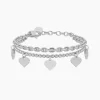 Fashion Bracciale Catena Forzatina E Sfere Con Cuore Gioielli | 732327 Donna Gioielli Moda Donna | Idee Regalo
