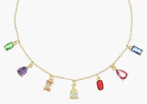 Sale Bracciale Chandelier Arcobaleno Dorato Gioielli | BRRAGMZ1 Donna Gioielli Moda Donna