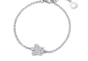 Online Bracciale Con Angelo Double Face In Argento E Zirconi Bianchi Giannotti | GIA340 Donna Gioielli Moda Donna